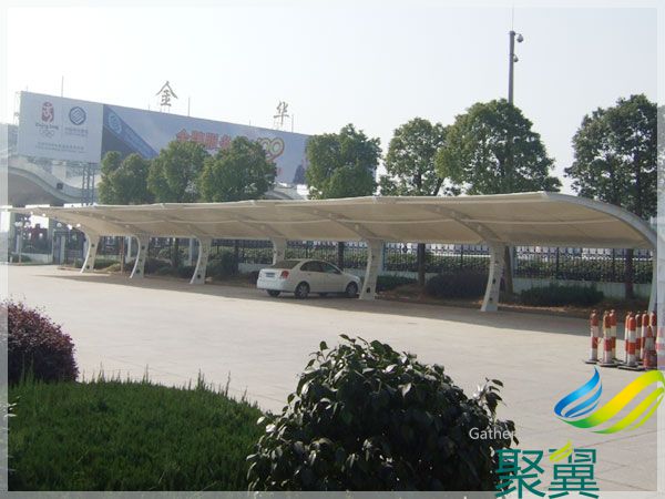 浙江金華膜結構停車棚（7字形）