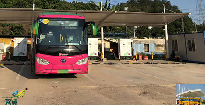 黑龍江膜結(jié)構(gòu)大巴車停車棚平面圖報價設(shè)計廠家