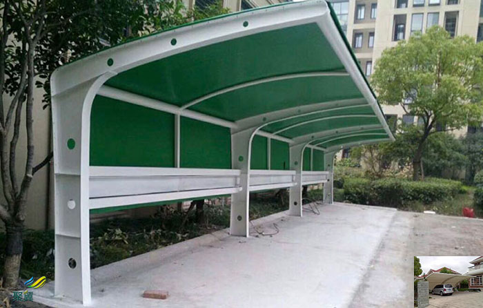蘇州鋼膜結(jié)構(gòu)工廠自行車(chē)汽車(chē)棚定制廠家安裝