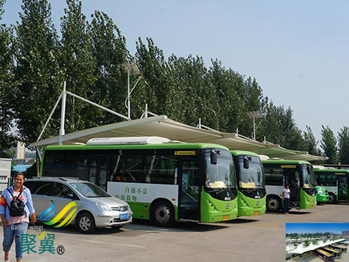 蘇州鋼膜結(jié)構(gòu)大巴自行停車棚安裝廠家定制工程報(bào)價(jià)