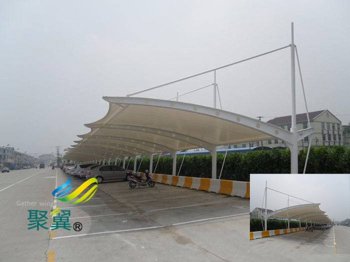遮陽防雨膜結(jié)構(gòu)車棚防護(hù)措施|車棚具有較好經(jīng)濟性